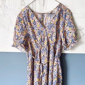 Floral Tea Mini Dress